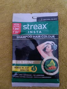 Streax Insta Black Shampoo Hair Colour