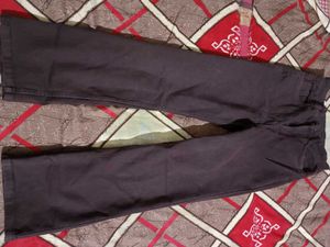 Stylish Brown Wide-Leg Jeans