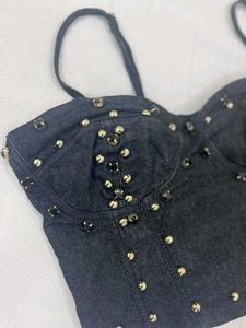 Black Beaded Cami Top