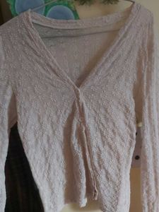 coquette Elegant Cream Cardigan