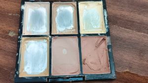 (Combo) Of White Crop Top And Concealer Palette 🎨