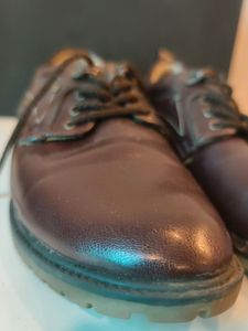Men's Brown Leather Lace-Up Shoes