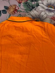 Allen Solly Orange Polo T-Shirt