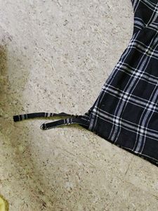 Checkered Crop Shirt