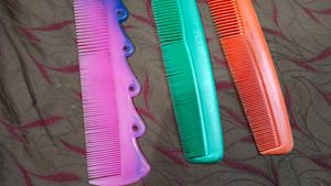 Set of 3 Colorful Hair Combs