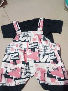 Cute Baby Girls Overalls Set