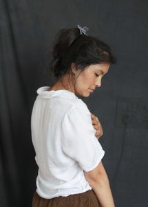 Classic White Collared Top