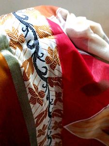 Hand-Painted half hussar Saree with Unique Motifs