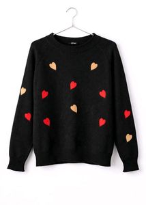 Cozy Heart Print Sweater
