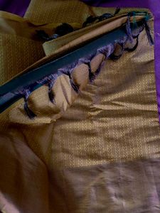 golden yellow saree
