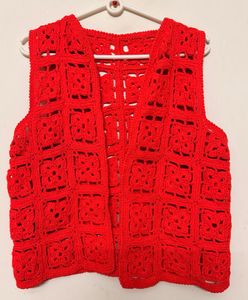 Red Crochet Vest ❤️