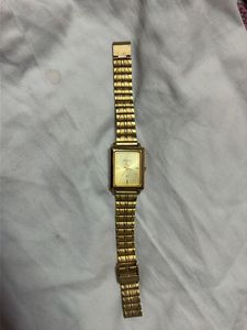Sonata Gold Tone Watch