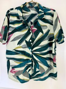 Stylish Print Button-Down co-ord set
