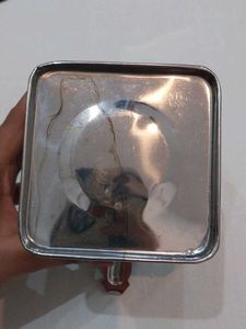 Vintage Stainless Steel Piggy Bank
