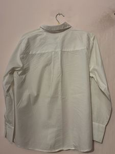Chic White Embroidered Button-Up Shirt