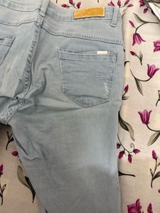 Light Wash Denim Shorts