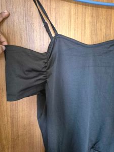 Chic Black Cold Shoulder Mini Dress