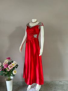 Stunning Red Embellished Gown