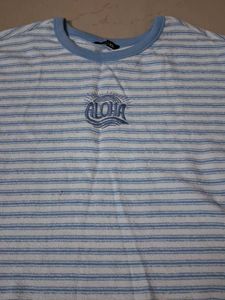 Striped Blue &amp; White T-Shirt
