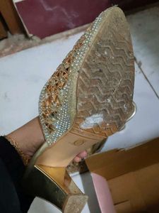 Gold Embellished Mules