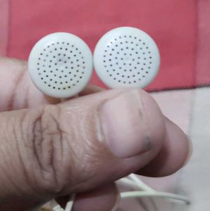 White Wired Earphones