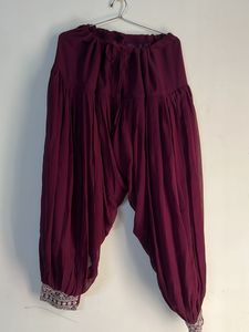 Wine Afghani kurta set with dupatta