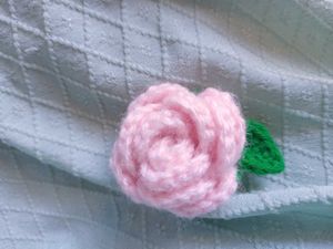 Handmade Red Rose Keychain