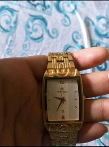 Titan Gold-Tone Analog Watch