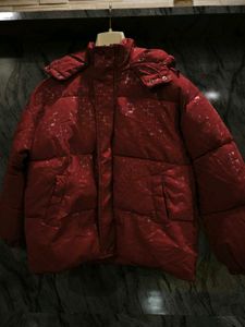 Shiny Red Puffer Jacket