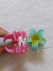 Flower Hair Claw Clips