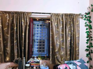 Stylish Leaf Print Curtains