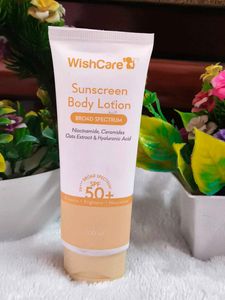 WishCare Sunscreen Body Lotion SPF50, In-Vivo Test