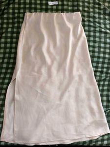 SALE❗Satin Midi Skirt with Slit