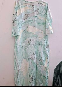 Stylish Kurta with Embellished Neckline