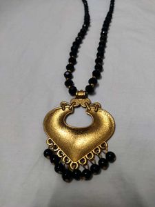 Beautiful black beaded necklace