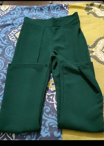 Textured Boot Cut Pants In 28"