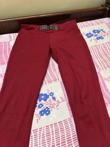 Stylish Maroon Leggings/Pants