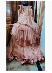 Elegant Pink Tulle Gown