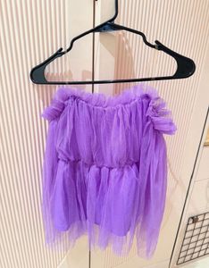 Lavender Tulle top