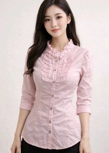 Pink Button-Up Shirt