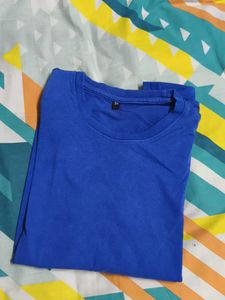 Blue Long Sleeve T-Shirt Casual Tee