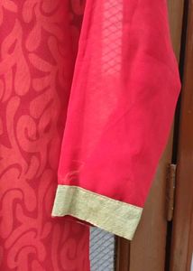 Embellished Red Kurta
