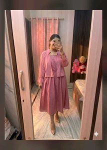 Chic Pink Spaghetti Strap Dress