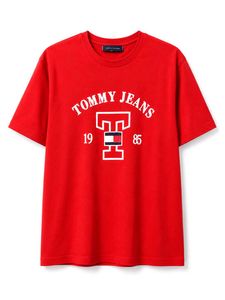 Tommy Jeans Red T-Shirt - Pure Cotton