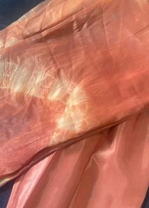 Peach Tie-Dye fabric