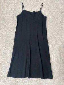 Simple Black Slip Nighty