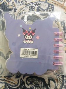 Very Cute Kuromi Sanrio Miniature Notebook