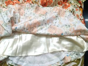 Gorgeous Orange Long Frock For Cute Girl Kids