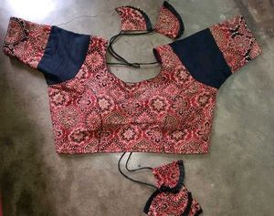 Cotton Black less Blouse