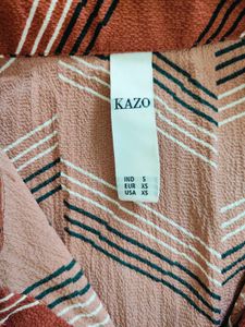 Chevron Print Shirt Dress from Kazo.